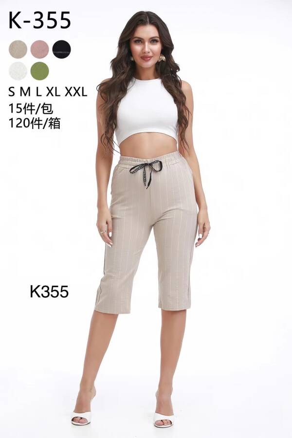 Spodnie damskie 7/8 Roz S-2XL, Mix kolor Paczka 15 szt